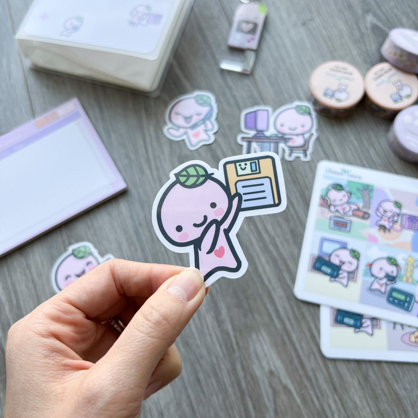 D041 | 7th Anniversary Retro/90s Theme Vinyl Waterproof Die Cut Sticker Bundle | Retro/90s Theme