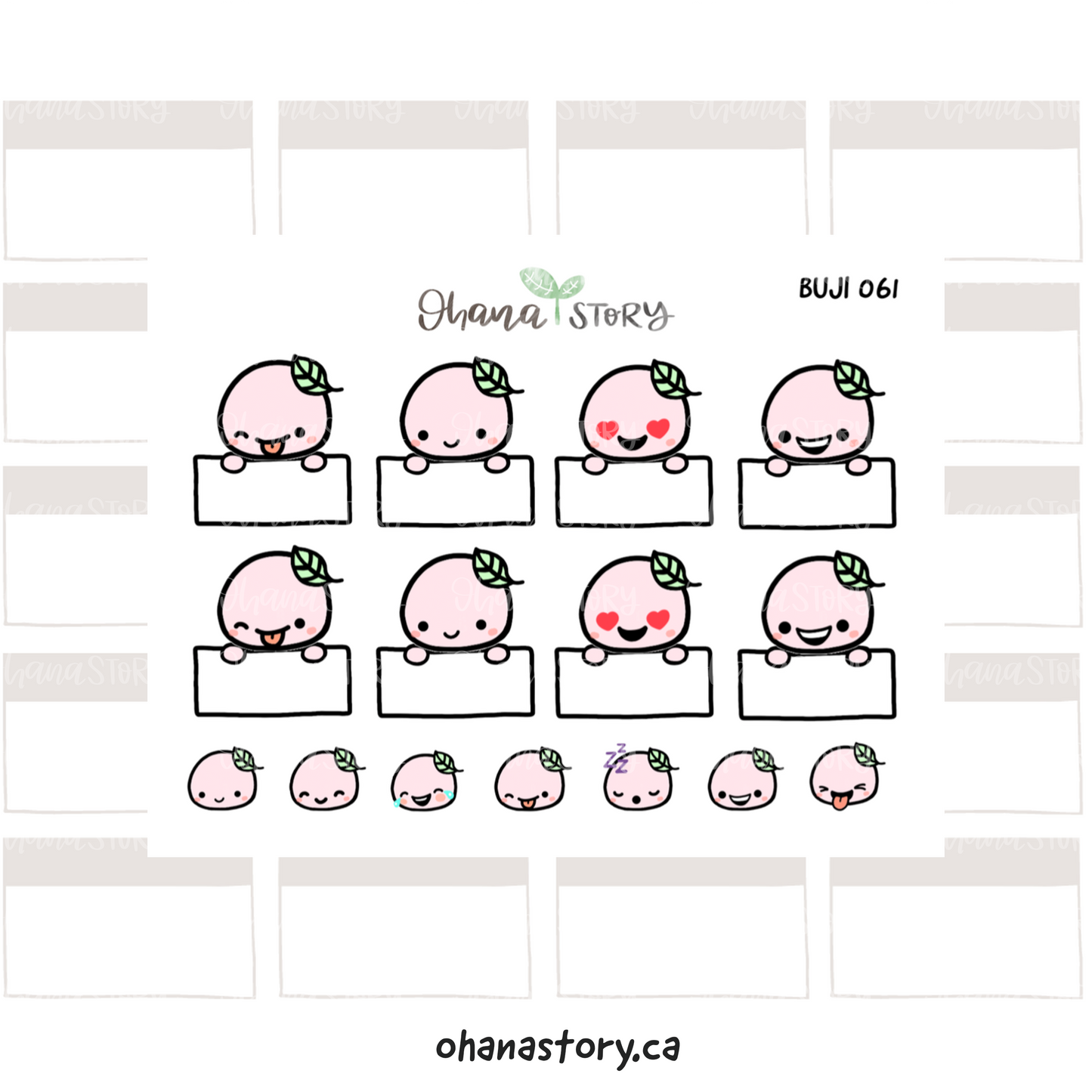 BUJI 061 | Buji Boxes | Hand Drawn Planner Stickers
