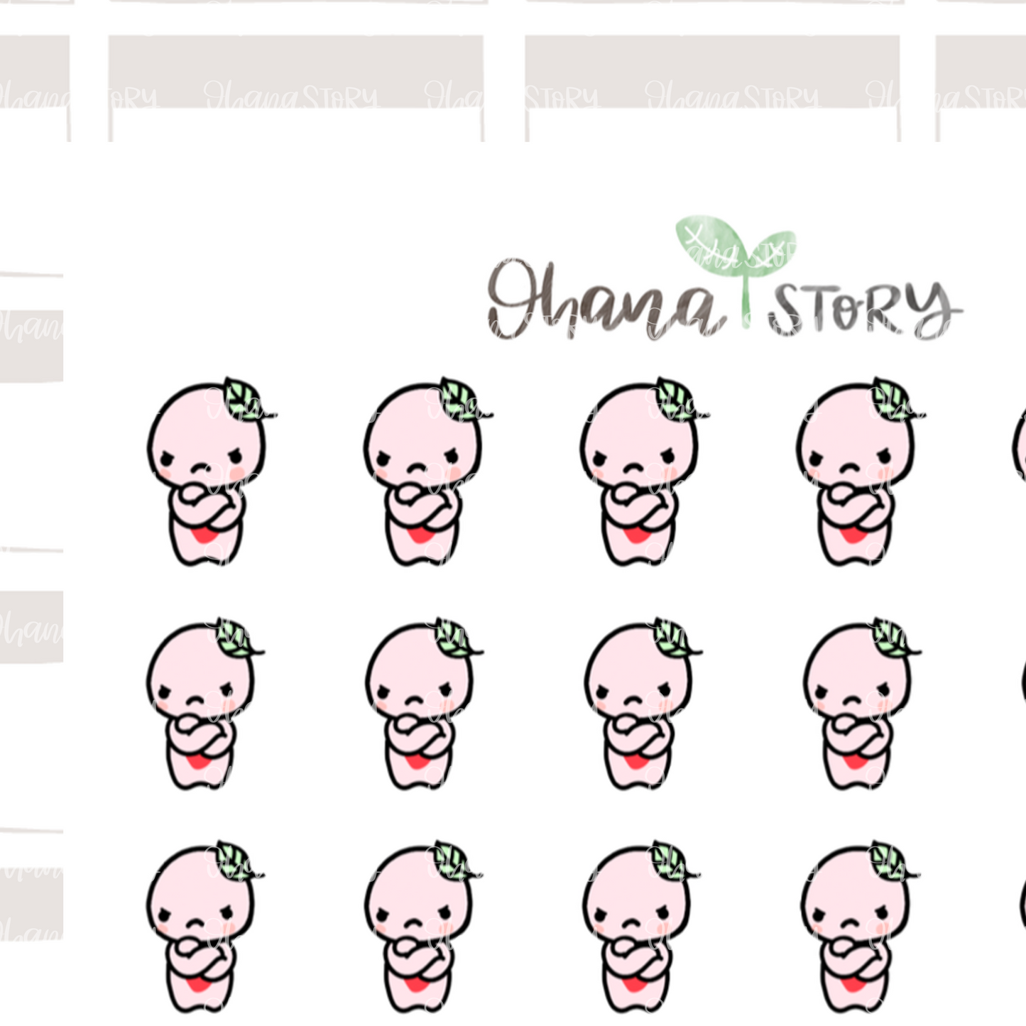 BUJI 049 | Grr Mad | Hand Drawn Planner Stickers