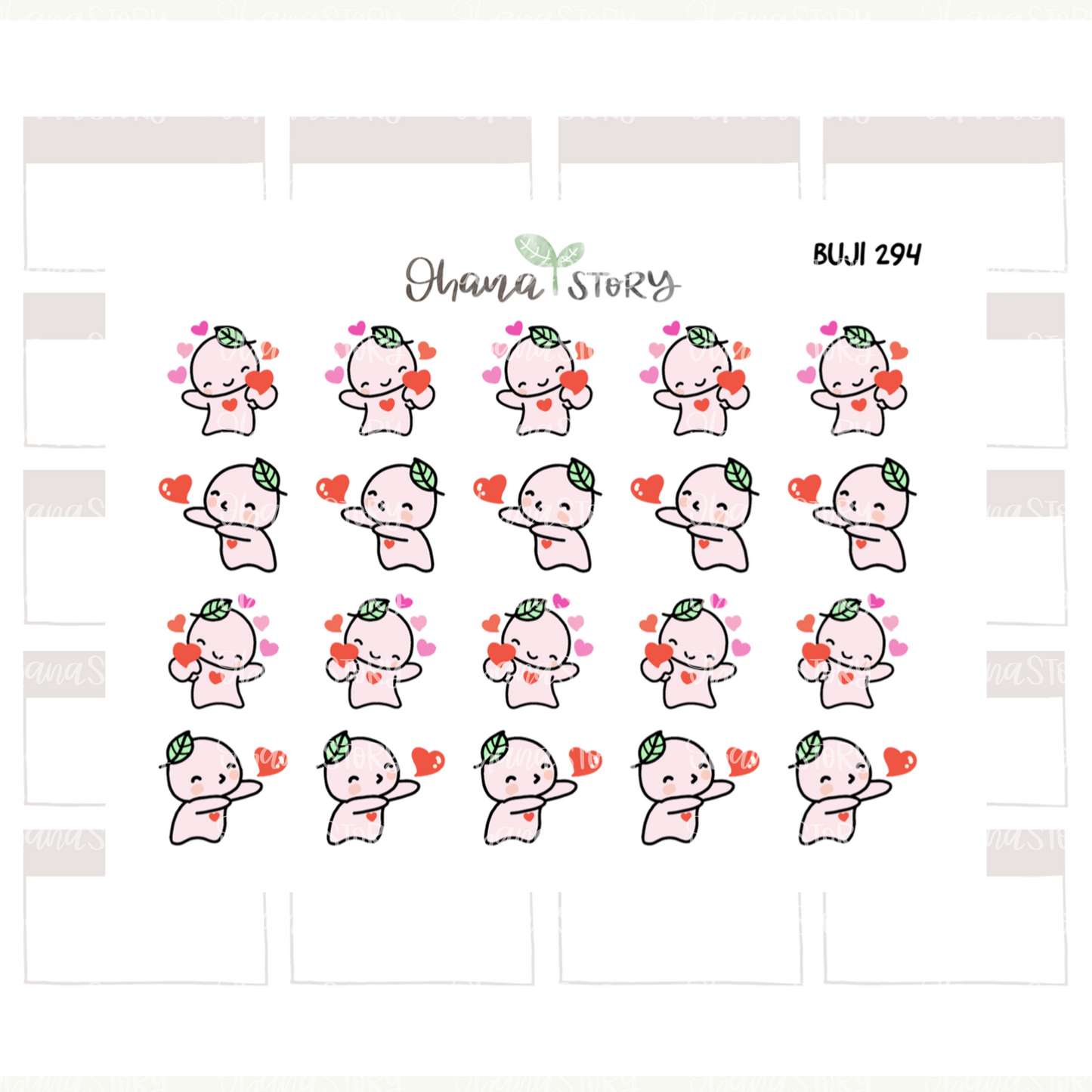 BUJI 294 | Spread The Love, Pay It Forward | Hand Drawn Planner Stickers