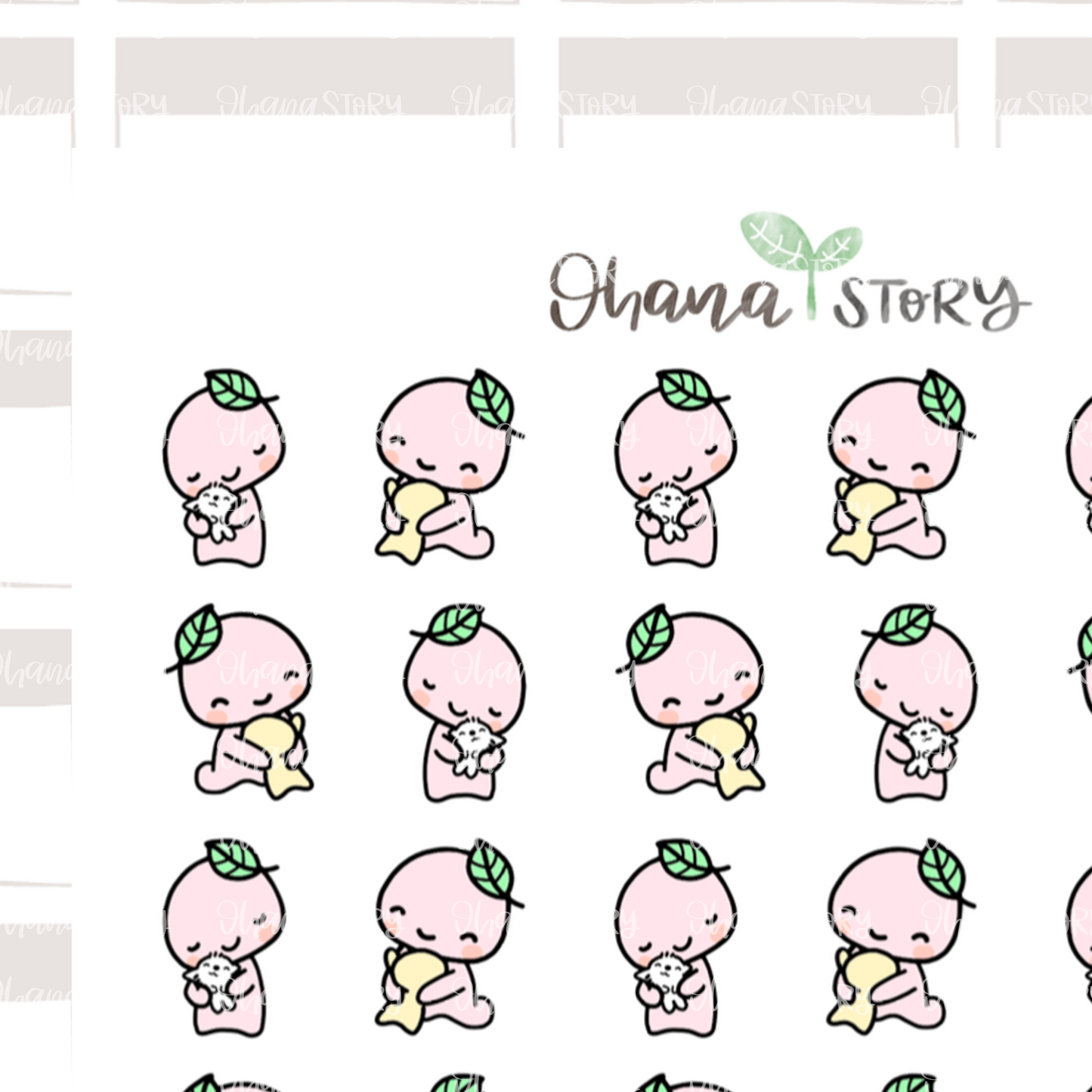 BUJI 327 | It's Okay / It's Alright | Hand Drawn Planner Stickers