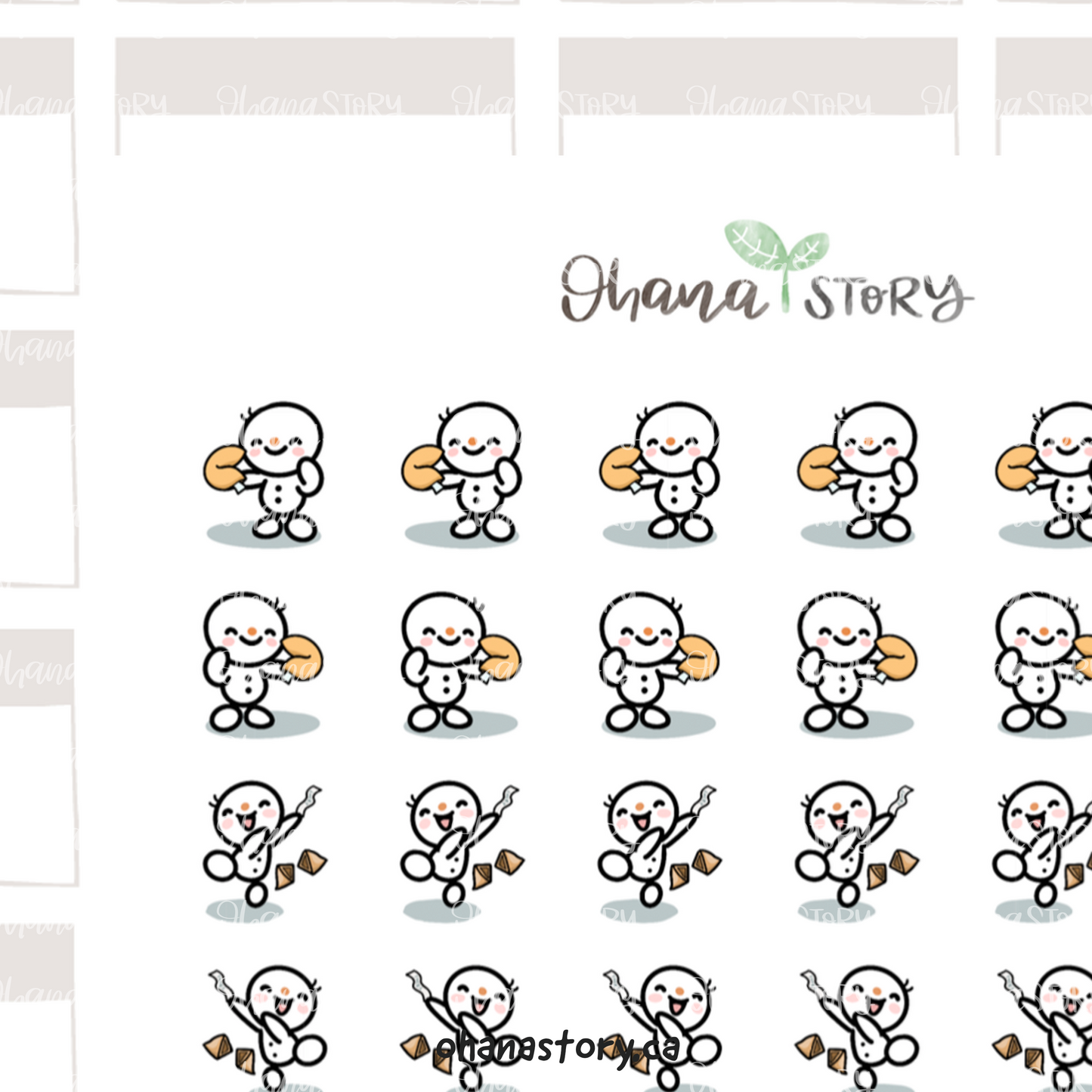 SNOMI 050 | Fortune Cookie | Hand Drawn Planner Stickers