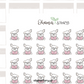 BUJI 514 | Doggo Reading | Hand Drawn Planner Stickers