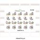 BUJI 529 | On the Sandy Beach | Hand Drawn Planner Stickers