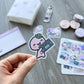D041 | 7th Anniversary Retro/90s Theme Vinyl Waterproof Die Cut Sticker Bundle | Retro/90s Theme