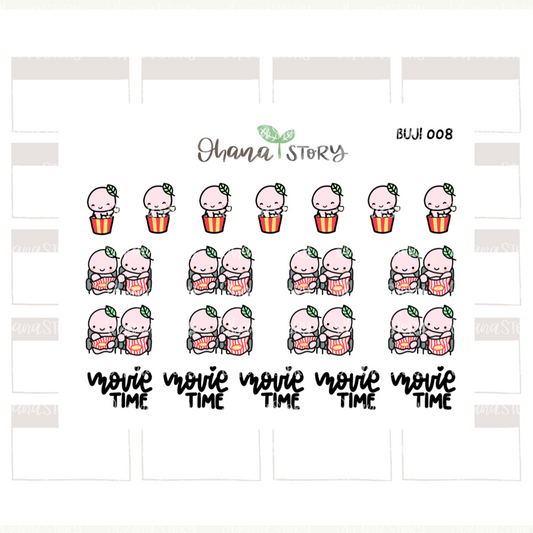 BUJI 008 | Movie | Hand Drawn Planner Stickers
