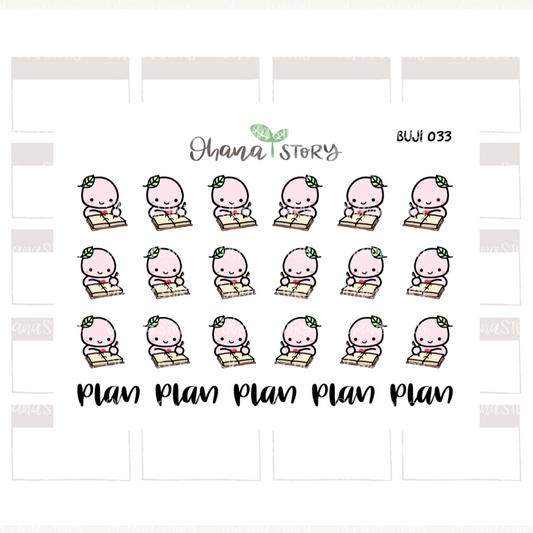 BUJI 033 | Plans Planning | Hand Drawn Planner Stickers