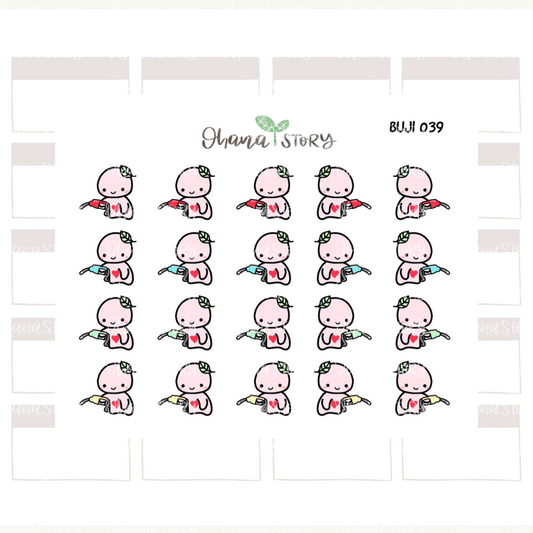 BUJI 039 | Fill Gas | Hand Drawn Planner Stickers
