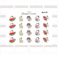 BUJI 100 | Summer Refreshments | Hand Drawn Planner Stickers