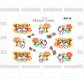 BUJI 118 | Autumn Changing Colours | Hand Drawn Planner Stickers