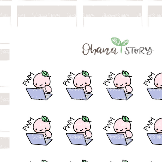 BUJI 151 | Plan With Me PWM | Hand Drawn Planner Stickers