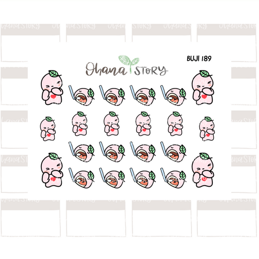 BUJI 189 | Toothache | Hand Drawn Planner Stickers