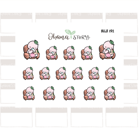 BUJI 192 | Feed Baby | Hand Drawn Planner Stickers