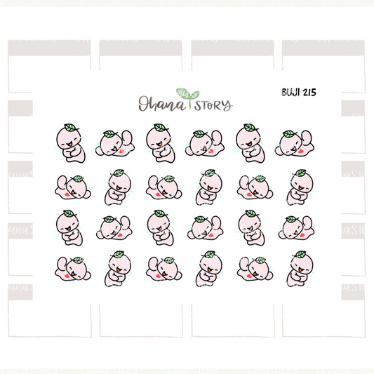 BUJI 215 | Laughs So Hard LMAO So Funny | Hand Drawn Planner Stickers