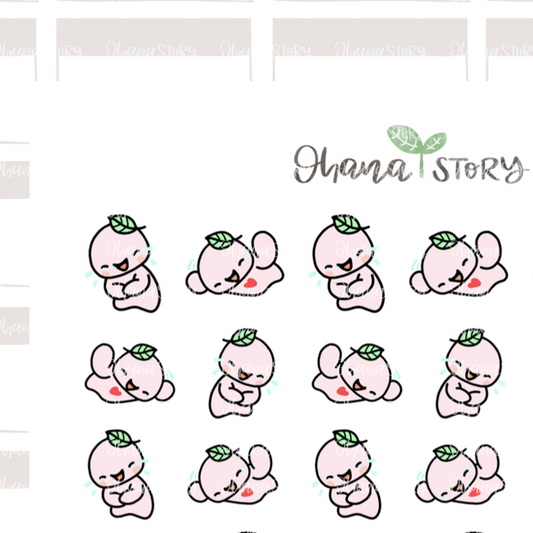 BUJI 215 | Laughs So Hard LMAO So Funny | Hand Drawn Planner Stickers