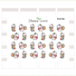 BUJI 222 | Pack Lunch | Hand Drawn Planner Stickers