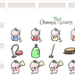 BUJI 280 | Happy Cleaning | Hand Drawn Planner Stickers