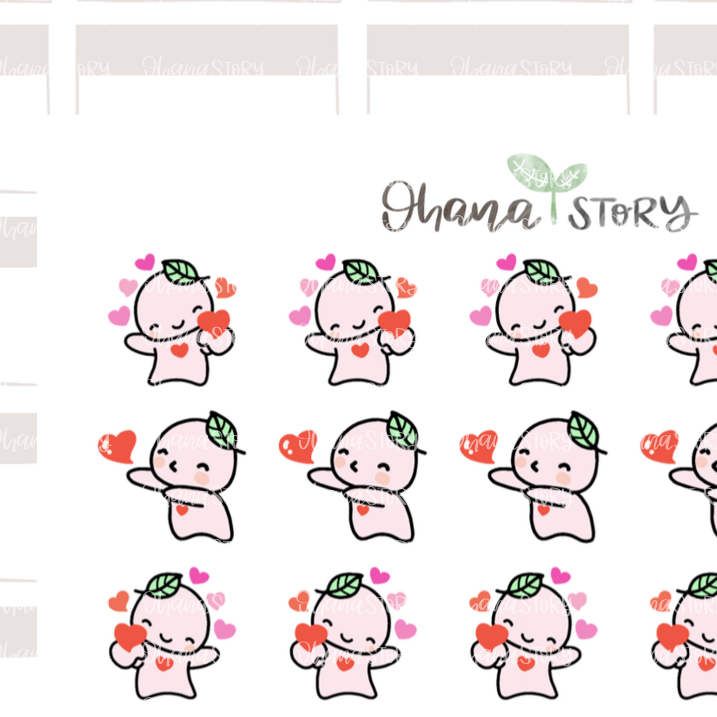 BUJI 294 | Spread The Love, Pay It Forward | Hand Drawn Planner Stickers