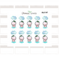 BUJI 347 | Depression / Emo / Lonely | Hand Drawn Planner Stickers