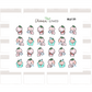 BUJI 371 | Cold Flu Sick | Hand Drawn Planner Stickers