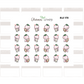 BUJI 378 | Baby & Mommy Hugs | Hand Drawn Planner Stickers