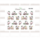 BUJI 380 | Work Days | Hand Drawn Planner Stickers