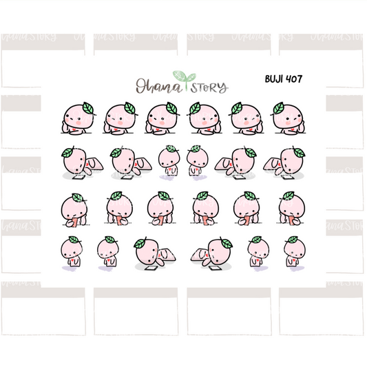 BUJI 407 | Waiting For You | Hand Drawn Planner Stickers