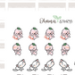 BUJI 431 | Itchy! | Hand Drawn Planner Stickers