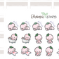 BUJI 436 | Relax At Home | Hand Drawn Planner Stickers