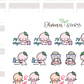BUJI 437 | Social Distancing | Hand Drawn Planner Stickers