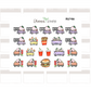 BUJI 466 | Drive Thru | Hand Drawn Planner Stickers