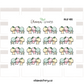 BUJI 482 | Hang out with Floppy | Hand Drawn Planner Stickers