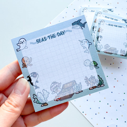 N004 | Under the Sea | Seas the Day Sticky Notes | Limited Edition