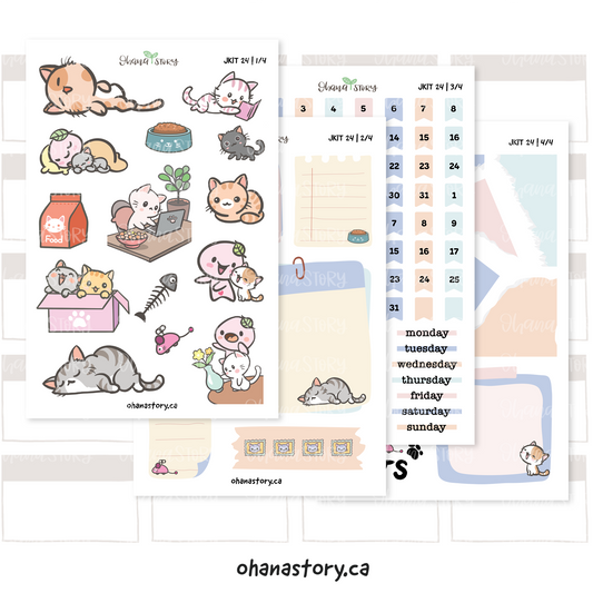 KIT 24 | JKIT 24 | Journaling Kit | Hug Your Cat