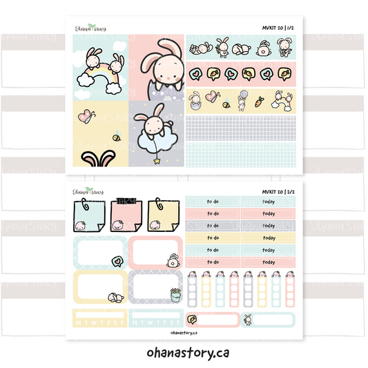 KIT 20 | MVKIT 20 | Vertical Planner | Mini Kit | Hop Into Spring