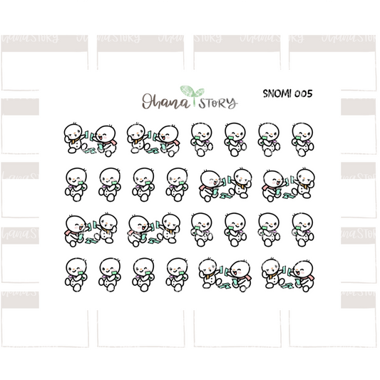 SNOMI 005 | Playing Cards I | Hand Drawn Planner Stickers