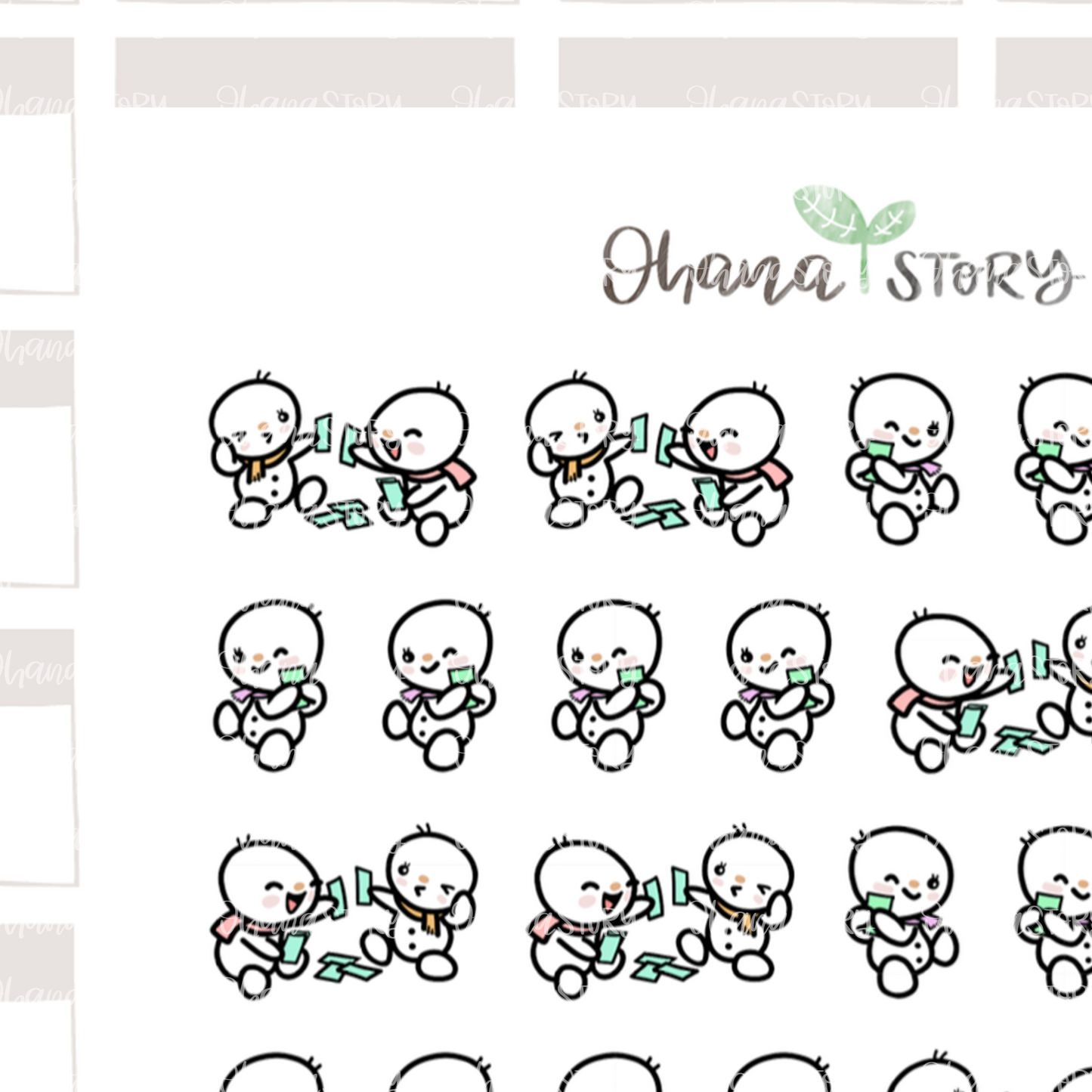 SNOMI 005 | Playing Cards I | Hand Drawn Planner Stickers