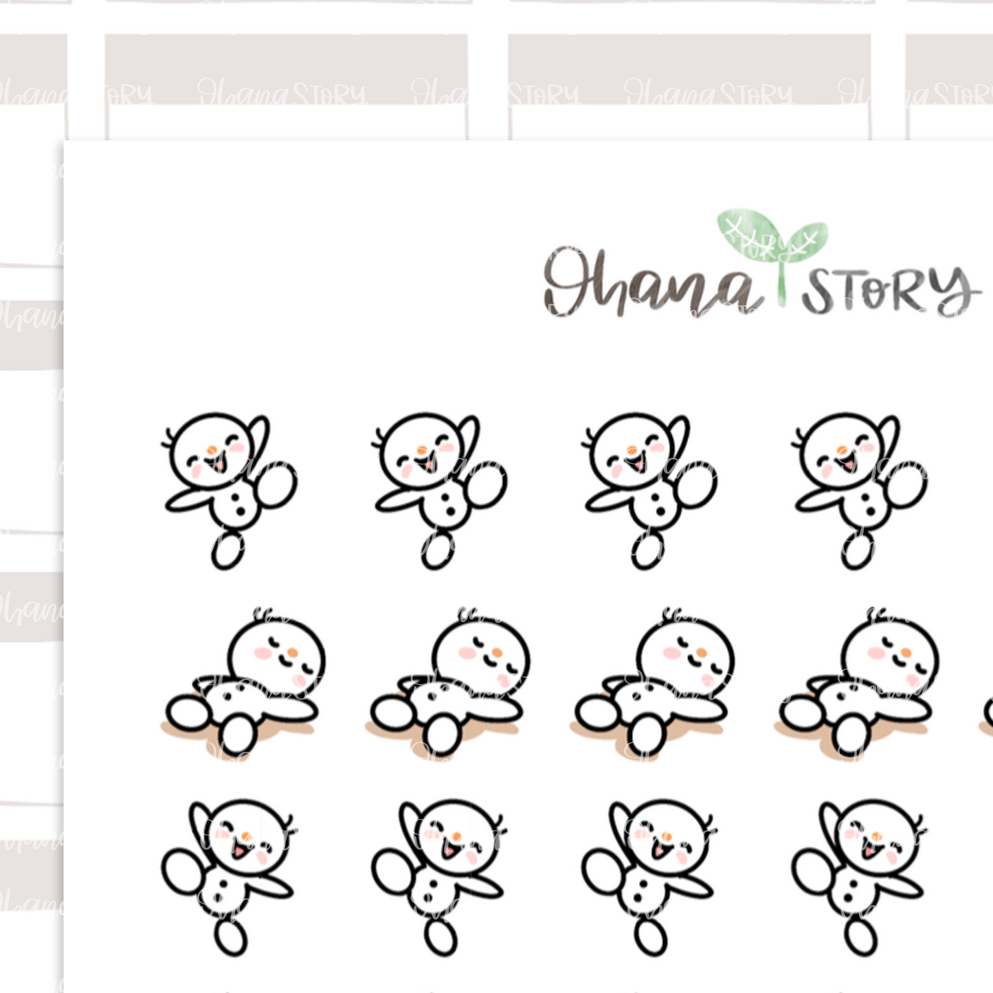 SNOMI 035 | Day Off! | Hand Drawn Planner Stickers