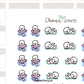 SNOMI 054 | Swimming | Hand Drawn Planner Stickers