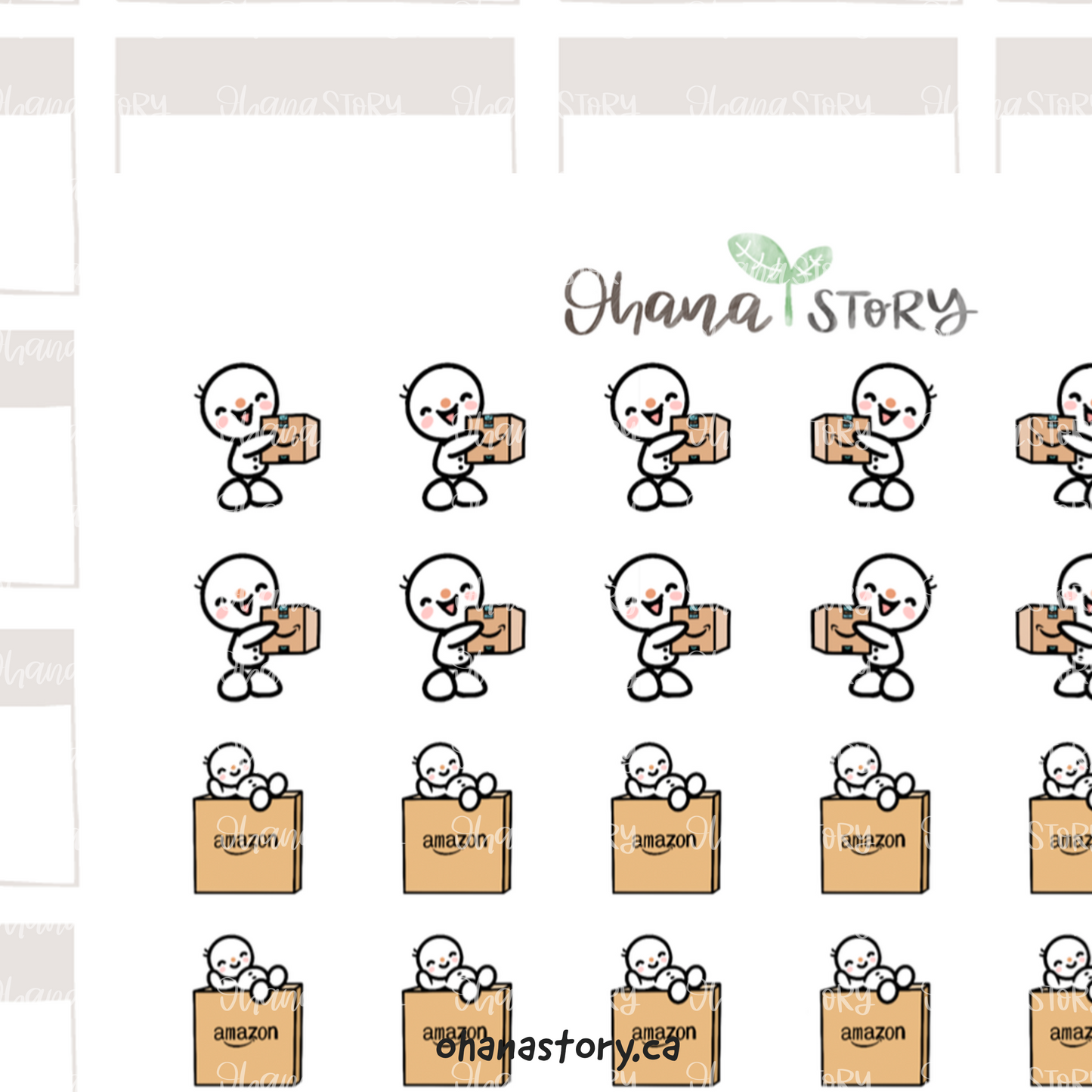 SNOMI 067 | Amazon | Hand Drawn Planner Stickers
