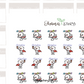 SNOMI 070 | Happy Monday | Hand Drawn Planner Stickers